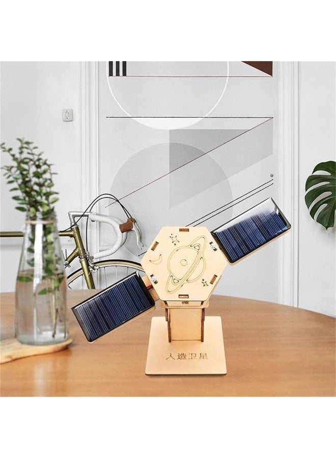 Daytoyz DIY Artificial Satellite Model, Wood Science Projects Experiment Kits, Novelty Scientific Building Toy, DIY Model Kits for Exploring Principles of Artificial Satellites, Gift, Teaching Prop - Image 4
